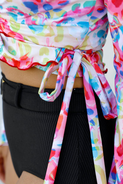 Mia Wrap Rashie-Lagoon