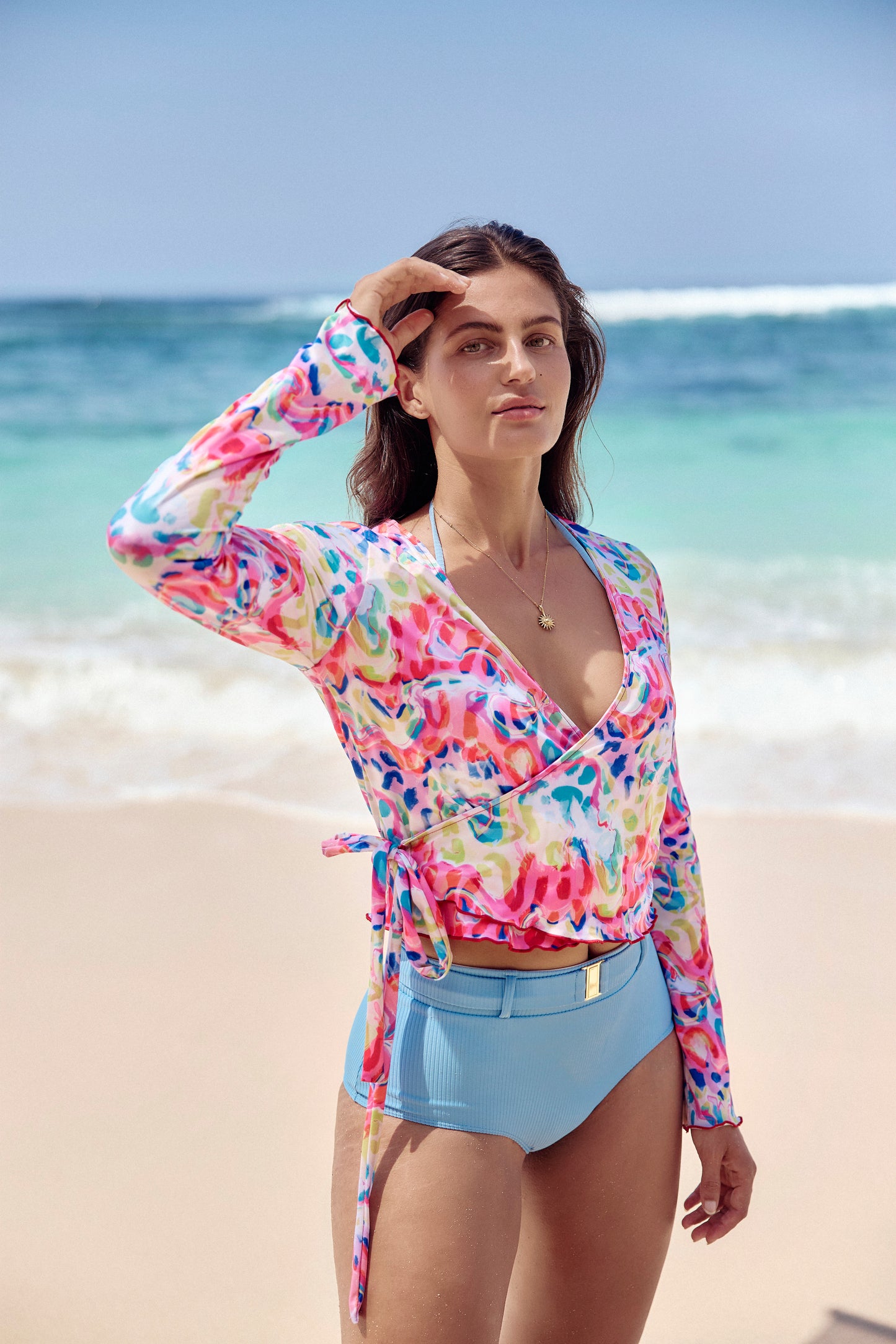 Mia Wrap Rashie-Lagoon