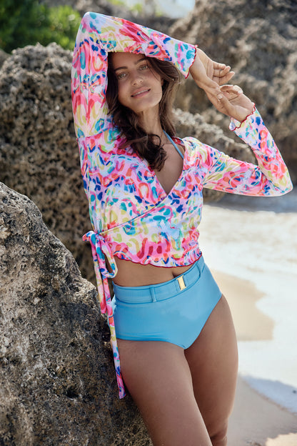 Mia Wrap Rashie-Lagoon